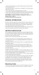 Preview for 9 page of UFESA BH5700 Instruction Manual