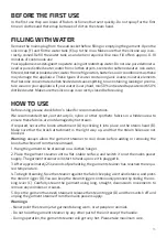 Предварительный просмотр 15 страницы UFESA Black Mist Instruction Manual
