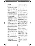 Preview for 6 page of UFESA BS4795 Operating Instructions Manual