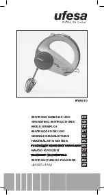 UFESA BV4610 Operating Instructions Manual preview