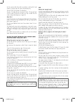 Предварительный просмотр 8 страницы UFESA BV4625 Operating Instructions Manual