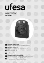 UFESA Calefactor CF2000 Instruction Manual preview