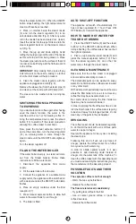 Preview for 10 page of UFESA CE7165 Operating Instructions Manual