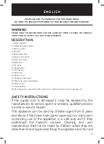 Предварительный просмотр 15 страницы UFESA CE7240 Instruction Manual