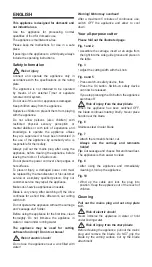 Preview for 5 page of UFESA CF4809N Operating Instructions Manual