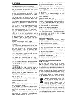 Preview for 4 page of UFESA CG7213 Operating Instructions Manual