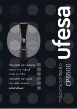 Предварительный просмотр 1 страницы UFESA CP6500 Instruction Manual