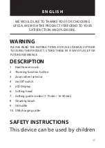 Preview for 17 page of UFESA CP6850 UNDERCUT Instruction Manual