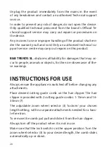 Preview for 20 page of UFESA CP6850 UNDERCUT Instruction Manual