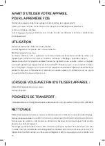 Preview for 16 page of UFESA Delish SW7870 Instruction Manual