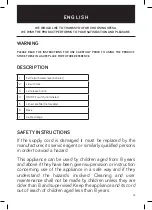 Предварительный просмотр 13 страницы UFESA Delux HA7910 Instruction Manual