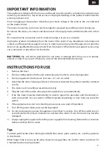 Предварительный просмотр 13 страницы UFESA EASYCHOP Instruction Manual