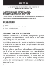 Preview for 4 page of UFESA FLEXY-HEAT NC COMPLEX Instruction Manual