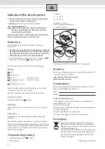 Preview for 4 page of UFESA Multiaqua DO5UF701 Installation And Usage Instructions