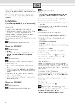 Preview for 6 page of UFESA Multiaqua DO5UF801 Installation And Usage Instructions