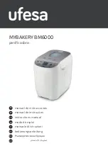 UFESA MYBAKERY BM6000 Instruction Manual предпросмотр
