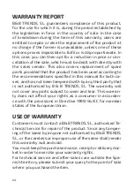 Предварительный просмотр 64 страницы UFESA PERFECT FADE Instruction Manual