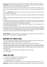 Preview for 17 page of UFESA Performance SW3003 Instruction Manual
