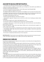 Предварительный просмотр 5 страницы UFESA Persei Blue Instruction Manual
