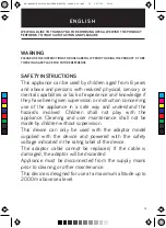 Preview for 13 page of UFESA PF5500 fresh air Instruction Manual