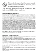 Preview for 10 page of UFESA PP X-Treme Infrared Instruction Manual