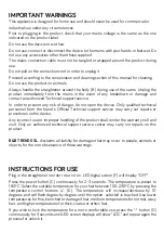 Preview for 13 page of UFESA PP6300 Instruction Manual