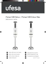 UFESA Pulsar 600 Delux Instruction Manual preview