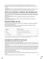 Предварительный просмотр 10 страницы UFESA PV1100C Daily Instruction Manual
