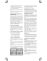 Preview for 8 page of UFESA PV1500 Operating Instructions Manual