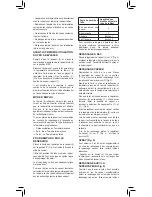 Preview for 11 page of UFESA PV1500 Operating Instructions Manual