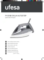 Предварительный просмотр 1 страницы UFESA PV3300 DELUX AUTOSTOP Instruction Manual