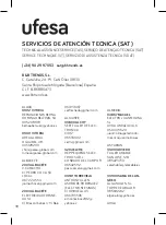 Preview for 38 page of UFESA SC8350 Instruction Manual