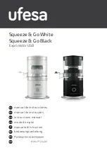 UFESA Squeeze & Go White Instruction Manual предпросмотр