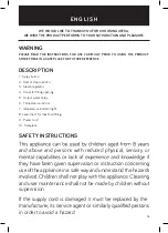 Предварительный просмотр 15 страницы UFESA STEAM TECH 2400 Manual