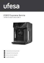 Preview for 1 page of UFESA Supreme Barista CE8121 Instruction Manual