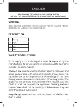 Preview for 11 page of UFESA SW7862 WHITE DUET Instruction Manual