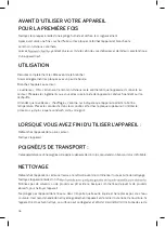 Preview for 16 page of UFESA SW7862 WHITE DUET Instruction Manual