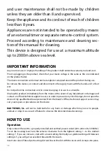 Preview for 12 page of UFESA TT7365 Instruction Manual