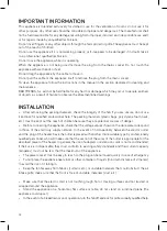 Предварительный просмотр 12 страницы UFESA TW1500 Instruction Manual