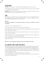 Предварительный просмотр 13 страницы UFESA TW1500 Instruction Manual