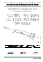 Preview for 1 page of Uflex UC 116-I Installation And Maintenance Manual