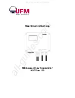 Preview for 1 page of UFM Katronic KATflow 100 Operating Instructions Manual