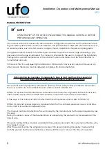 Preview for 8 page of UFO Basic L Installation, Operation And Maintenance Manual