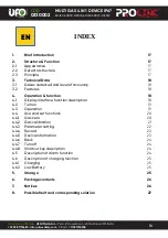 Предварительный просмотр 16 страницы UFO Proline 0330002 User Manual