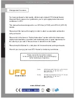 Preview for 2 page of UFO UK Line User Manual