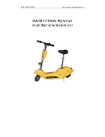 UFREE SCOOTER FS-E12 Instruction Manual preview