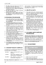 Предварительный просмотр 10 страницы Ugolini A1 Series Operator'S Manual