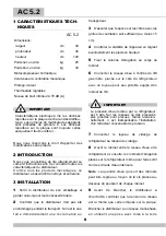 Preview for 8 page of Ugolini AC 5.2 Operator'S Manual