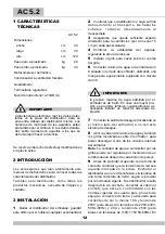 Preview for 12 page of Ugolini AC 5.2 Operator'S Manual