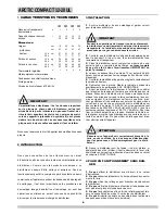 Preview for 8 page of Ugolini arctic compact 12-20 ul Operator'S Manual